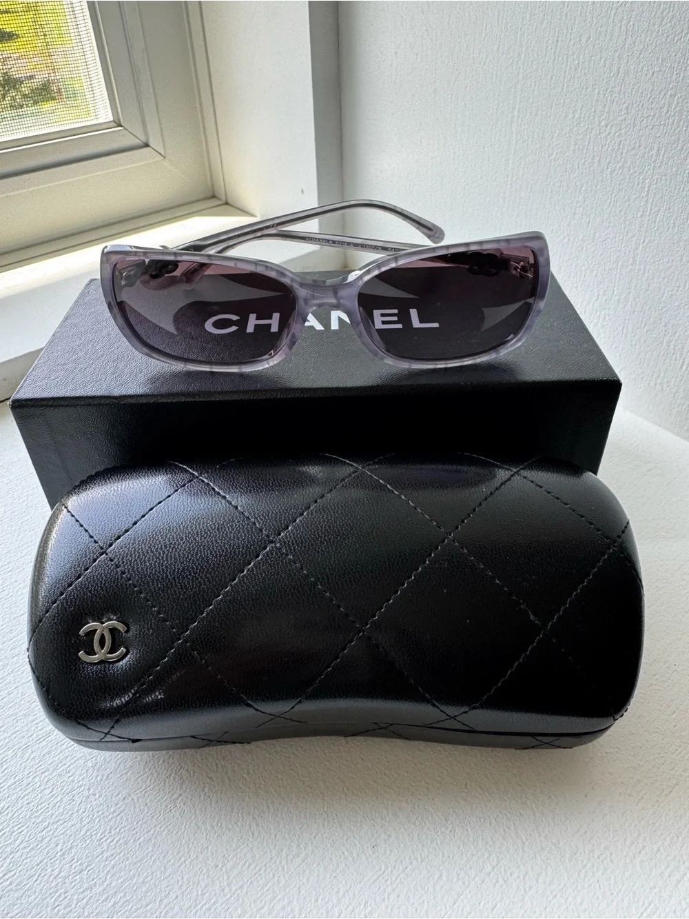 CHANEL Women’s Lavender-Tinted Gradient Sunglasses
